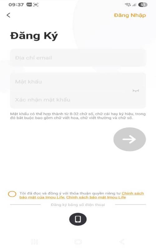 Hướng dẫn tải ứng dụng và tạo tài khoản Ezviz 3 dan ky gmail